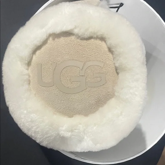 UGG Cream and Tan Sheepskin Pillow - Picture 2 of 5
